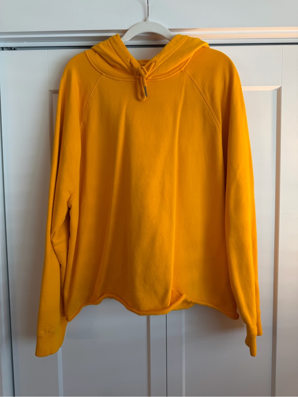 Mode of One Men’s Yellow Hooded Sweatshirt Pullover